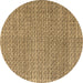 Round Abstract Brown Modern Rug, abs4798brn