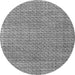 Round Abstract Gray Modern Rug, abs4798gry