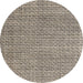 Round Abstract Coffee Brown Modern Rug, abs4798