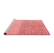 Modern Red Washable Rugs