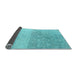 Sideview of Abstract Light Blue Modern Rug, abs4799lblu