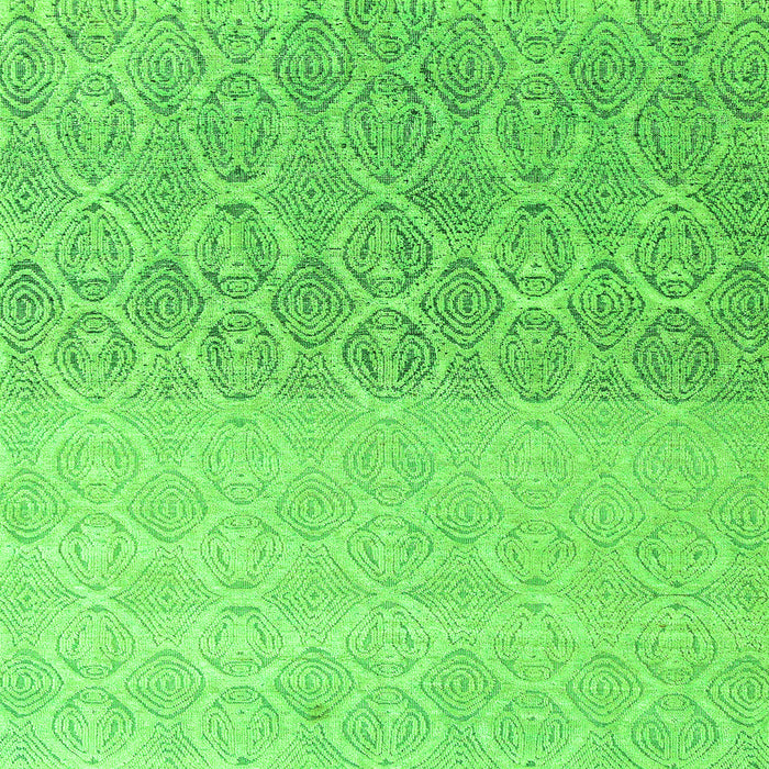 Square Machine Washable Abstract Green Modern Area Rugs, wshabs4799grn