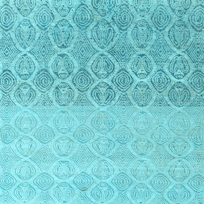 Square Machine Washable Abstract Light Blue Modern Rug, wshabs4799lblu