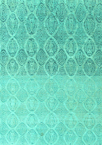 Abstract Turquoise Modern Rug, abs4799turq