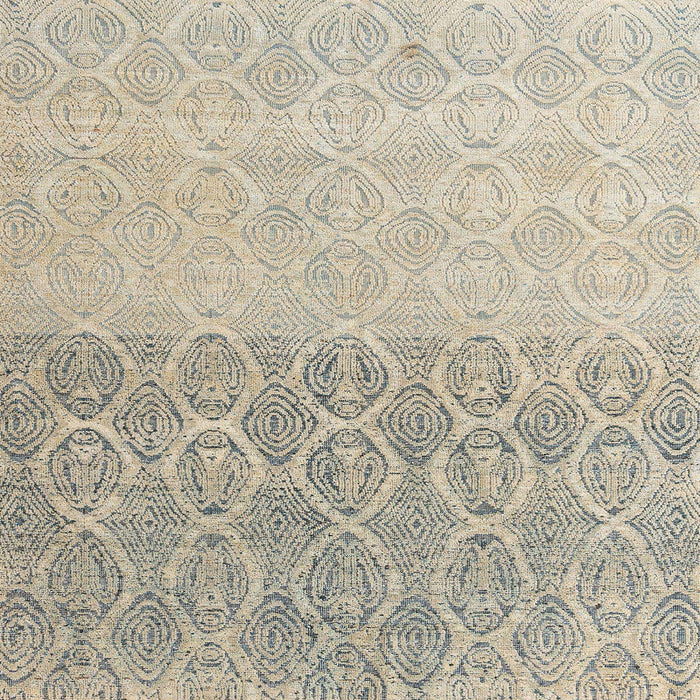 Square Abstract Khaki Green Modern Rug, abs4799