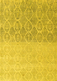 Abstract Yellow Modern Rug, abs4799yw