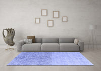 Machine Washable Abstract Blue Modern Rug, wshabs4799blu