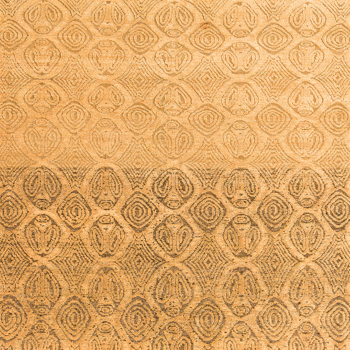 Square Abstract Orange Modern Rug, abs4799org