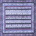 Square Abstract Blue Modern Rug, abs479blu