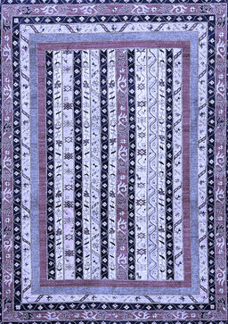 Abstract Blue Modern Rug, abs479blu