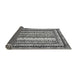 Sideview of Abstract Gray Modern Rug, abs479gry