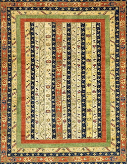 Machine Washable Abstract Red Brown Rug, wshabs479