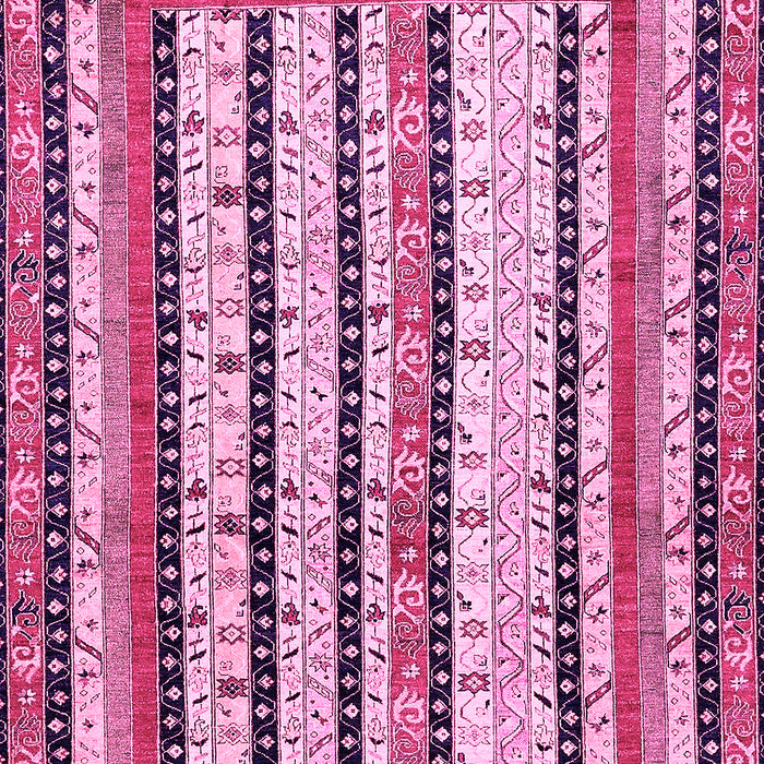 Machine Washable Abstract Pink Modern Rug, wshabs479pnk