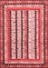 Abstract Red Modern Area Rugs