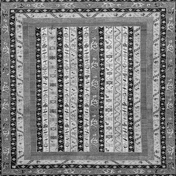 Square Abstract Gray Modern Rug, abs479gry