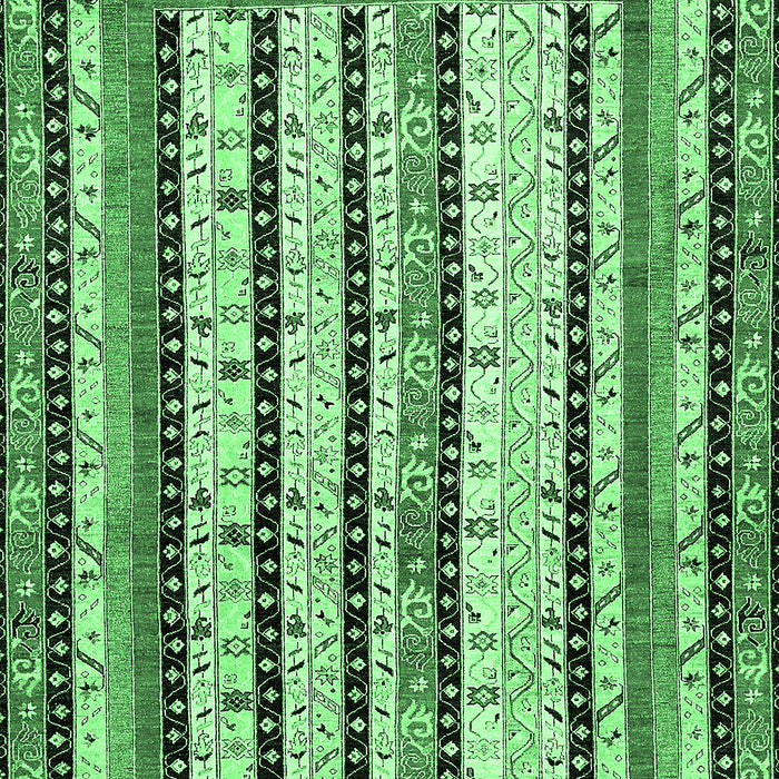 Machine Washable Abstract Emerald Green Modern Area Rugs, wshabs479emgrn