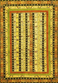 Abstract Yellow Modern Rug, abs479yw