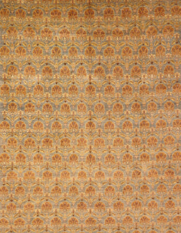 Machine Washable Abstract Orange Rug, wshabs47