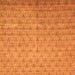 Square Abstract Orange Modern Rug, abs47org