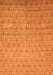 Abstract Orange Modern Rug, abs47org