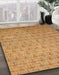 Abstract Orange Modern Rug in Family Room, abs47