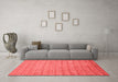 Modern Red Washable Rugs