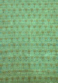 Abstract Turquoise Modern Rug, abs47turq