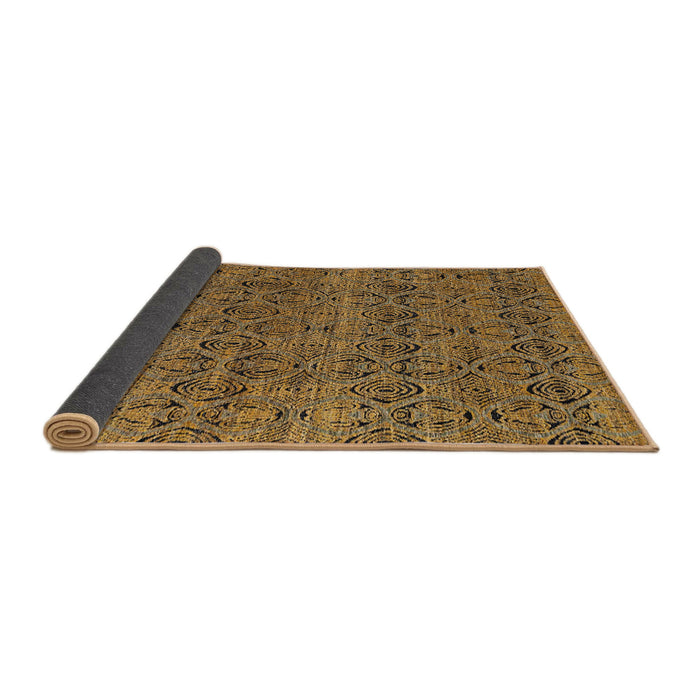 Sideview of Abstract Reddish Brown Modern Rug, abs4800