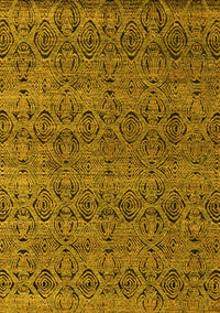 Abstract Yellow Modern Rug, abs4800yw