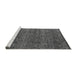 Sideview of Machine Washable Abstract Gray Modern Rug, wshabs4800gry