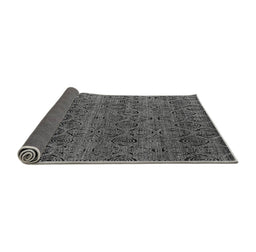 Sideview of Abstract Gray Modern Rug, abs4800gry