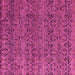 Square Machine Washable Abstract Pink Modern Rug, wshabs4800pnk