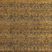 Square Machine Washable Abstract Sepia Brown Rug, wshabs4800