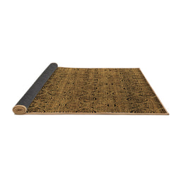 Sideview of Abstract Brown Modern Rug, abs4800brn