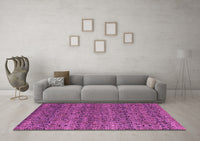 Machine Washable Abstract Purple Modern Rug, wshabs4800pur