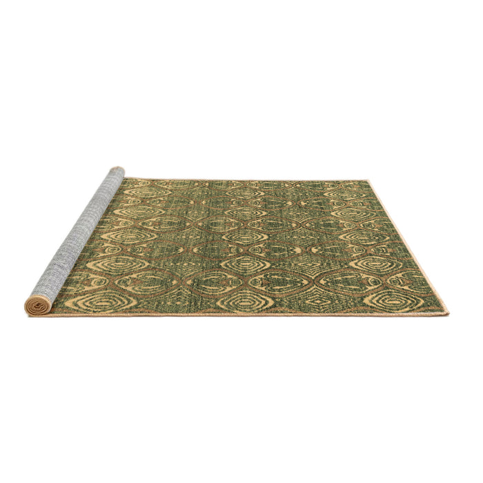 Sideview of Machine Washable Abstract Brown Modern Rug, wshabs4801brn