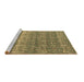 Sideview of Machine Washable Abstract Brown Modern Rug, wshabs4801brn