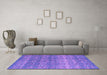 Machine Washable Abstract Purple Modern Area Rugs in a Living Room, wshabs4801pur