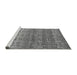 Sideview of Machine Washable Abstract Gray Modern Rug, wshabs4801gry