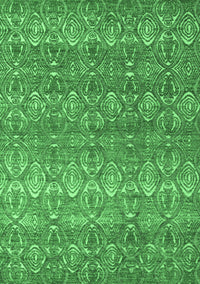 Abstract Emerald Green Modern Rug, abs4801emgrn