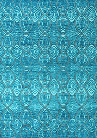 Abstract Light Blue Modern Rug, abs4801lblu