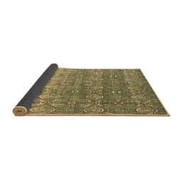 Sideview of Abstract Brown Modern Rug, abs4801brn