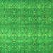 Square Machine Washable Abstract Green Modern Area Rugs, wshabs4801grn