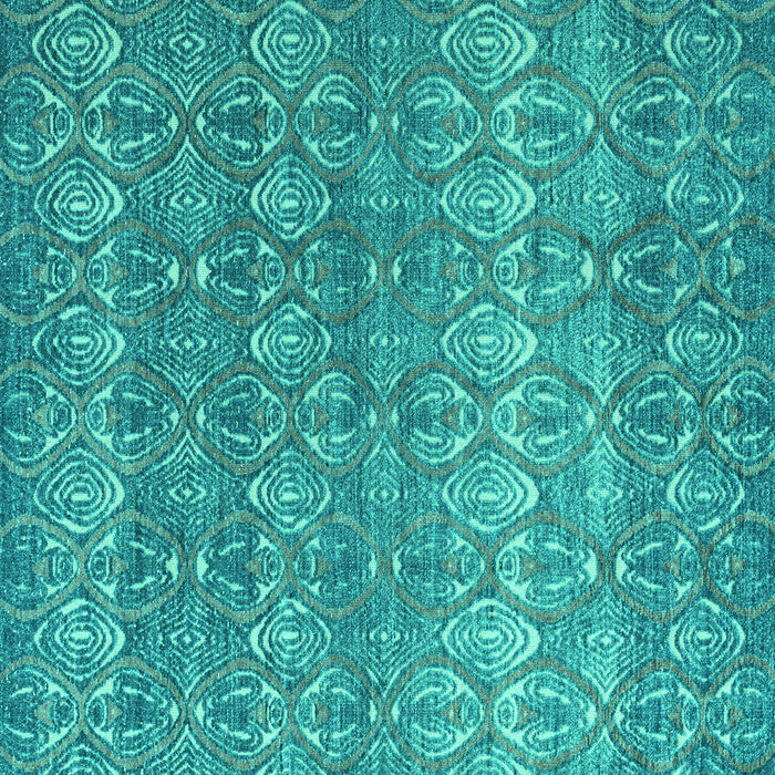 Square Abstract Turquoise Modern Rug, abs4801turq