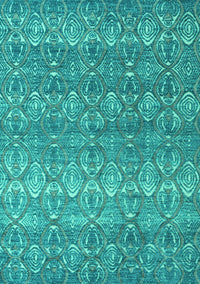 Abstract Turquoise Modern Rug, abs4801turq