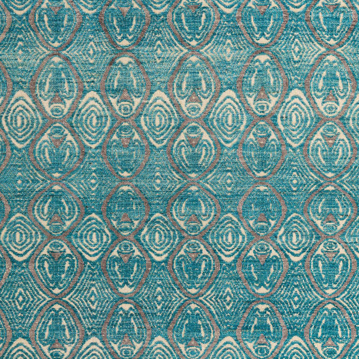 Machine Washable Abstract Medium Aqua Marine Green Rug, wshabs4801
