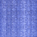 Square Abstract Blue Modern Rug, abs4801blu