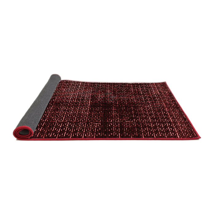 Abstract Red Modern Area Rugs
