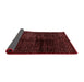 Abstract Red Modern Area Rugs