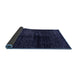 Sideview of Abstract Blue Modern Rug, abs4802blu